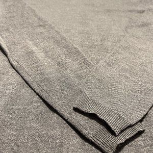 Banana Republic Italian Merino Wool Yarn By Baruffa Gray Sweater Small